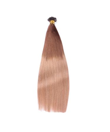 High-Quality Keratin Bonding Hair Extensions - #4/27 Ombre - 60cm - 50 Strands - 100% Remy Real Hair by Novon Hair Extensions - Buy Online on GoSupps.com