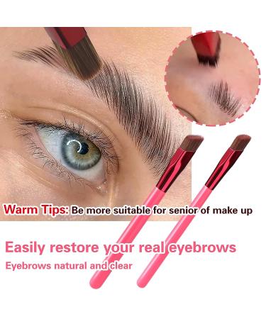 Multi Function Eyebrow Brush Set - Professional Brow Brushes for Makeup and Hairline, Angled Design for Precise Application (2 PCS) - Buy Online on GoSupps.com