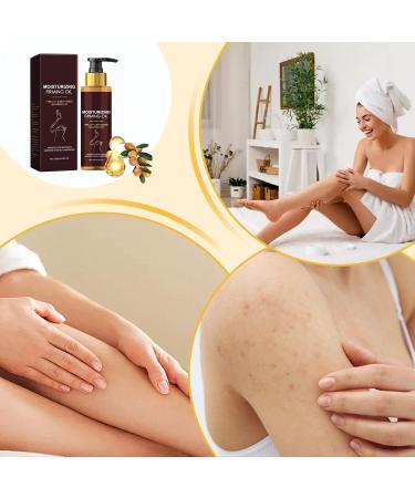 Body Shine Oil Nourishing body lotion care products for dark skin hands legs hips women adults daily night routine - Buy Online on GoSupps.com