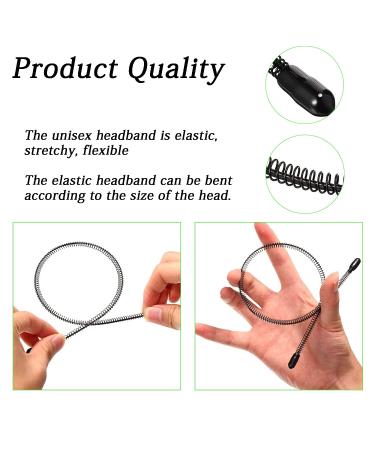 JERLITU Elastic Wavy Spring Wave Hair Band - Multi-Style Black Metal Hair Hoop 6Pcs - Buy Online on GoSupps.com