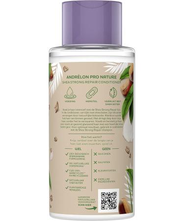  Andrelon Andr lon Pro Nature Shea Strong Repair Hair Conditioner nourishes and repairs your hair - 400 ml - Buy Online on GoSupps.com