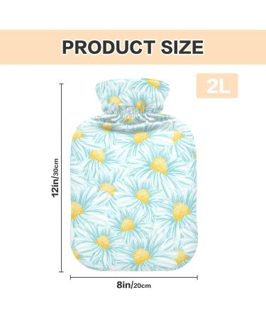 Buy Cute Daisy Hot Water Bottles with Cover - 2L Pain Relief for Kids & Adults | International Shipping - Buy Online on GoSupps.com