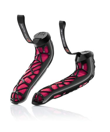 DRYSURE Active Shoe Dryer | Perfect for Cyclists, Golfers, Runners, Dog Walkers and Great in Football & Rugby Boots Small / Medium  Men 4.5 to 8 / Women 6 to 9.5 Black - Pink