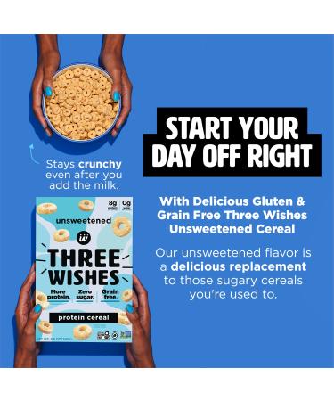 Three Wishes Protein & Gluten-Free Breakfast Cereal - 8.6 OZ | Healthy Start - Buy Online on GoSupps.com