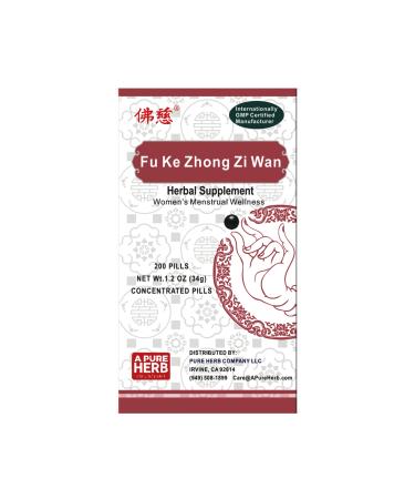 FAR LONG Foci Herbal Fu Ke Zhong Zi Wan Menstruation Balance Herbal Supplement 200 Pills Per Bottle