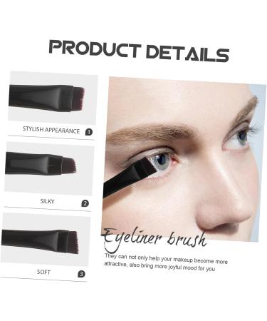 FOMIYES 3pcs Eyeliner Brush Eyebrow Brush Cosmetic Eye Brush Realistic Eyebrow Brush Flat Brush Makeup - Buy Online on GoSupps.com