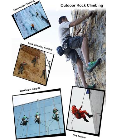 NorthPada High Strength Polyester Rock Climbing Rope - 32 FT Orange Static Line for Arborist, Boat Anchor, and Tree Cutting/Climbing - Buy Online on GoSupps.com