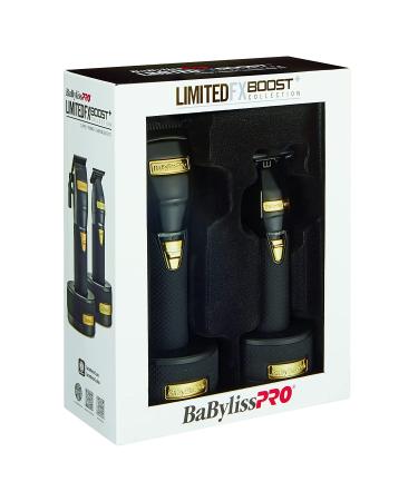 BaBylissPRO Barberology Metal Boost+ Collection Black Clipper and Trimmer Set - Buy Online on GoSupps.com