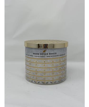Warm Ocean Breeze 3 Wick Candle 14.5 oz / 411 g Made with Natural Essential Oil 2023