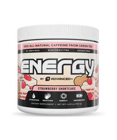 Energy by ADVANCED - Energy Boosting Formula with Electrolytes for Hydration | L-Theanine to Combat Jitters | Sugar Free & Keto Friendly | No Maltodextrin (40 Servings) (Strawberry Shortcake)