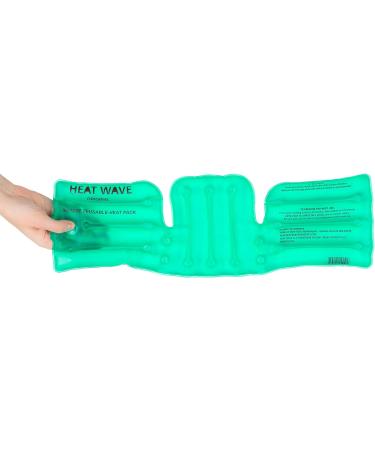 Made in USA HEAT WAVE Instant Reusable Heat Packs | Muscle Aches Pain Relief | 6x18 Reusable Heat Pack for Neck/Shoulder/Back - Buy Online on GoSupps.com