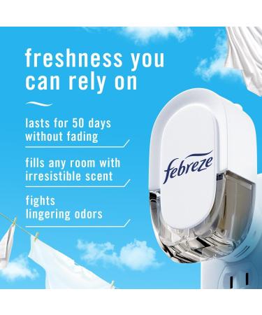 Febreze Odor-Fighting Fade Defy Plug Air Freshener Refill - Linen & Sky (3 x 0.87 fl oz) | International Shipping Available - Buy Online on GoSupps.com