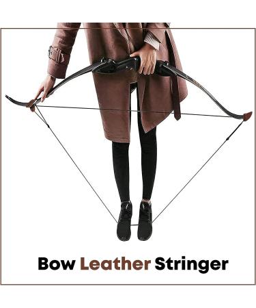 Leather Recurve Bow Stringers - Professional and Beginner Archery Tool in TAN Color - Buy Online on GoSupps.com