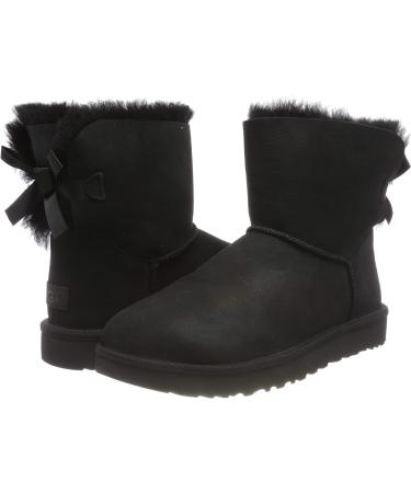 UGG Women's Mini Bailey Bow II Boot 7 Black - Cozy and Stylish Winter Footwear - Buy Online on GoSupps.com