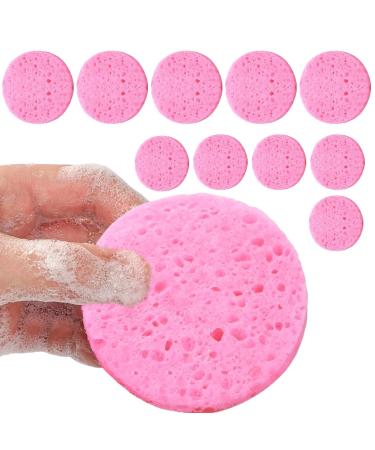 Face Cleaning Sponge - Wood Pulp Cotton Skincare Sponges | Makeup Remover Cellulose Facial Sponges Cosmetic Spa Sponges Face Washing Makeup Removal 10 Pieces