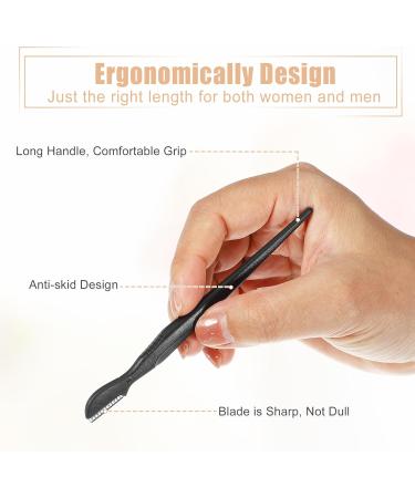 VOCOSTE 6 Pack Eyebrow Razors for Women - Precision Grooming with Small Comb | Black - Ideal for Shaping & Styling - Buy Online on GoSupps.com