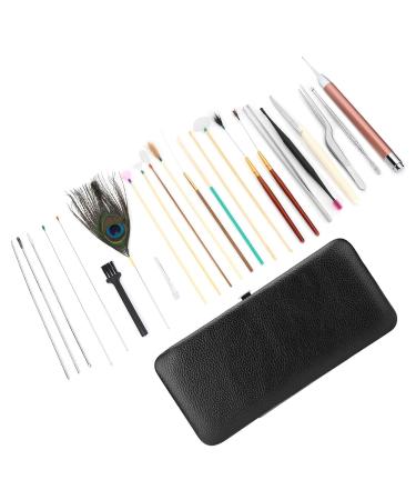 Double Ended Ear Wax Removal Tool Set - 23 Classic Black Ear Picks for Ear Care and Protection - Buy Online on GoSupps.com