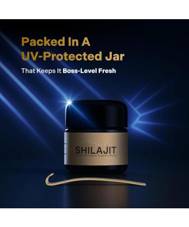 Organic Himalayan Shilajit Resin - 500mg Max Potency, Lab Tested Pure Shilajit for Men and Women, 85+ Trace Minerals Fulvic Acid, Immune Support, Energy & Cognitive Performance, 4 Month Supply, 60g - Buy Online on GoSupps.com