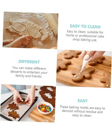 Zerodeko Cake Decorating Tools Cookie Biscuit Mold Baking Mold Plastic Embossed Stamper Shaped Cookie Molds Cake Molds - Buy Online on GoSupps.com