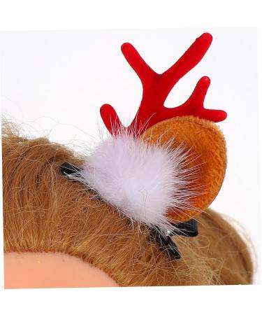 minkissy 2 Pairs Christmas hair clips clips for hair duckbill hair clips hair clips for girls xmas Hair Hoop antlers hair clips for women Reindeer horn hair Xmas Hair Barrette Headband - Buy Online on GoSupps.com