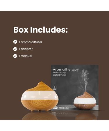 Dr. Botanicals Bio-Balance Aromatherapy Diffuser 130ml - 7 Color Lights, 2 Mist Modes - Whisper Quiet Air Purifier with Light Therapy - Buy Online on GoSupps.com