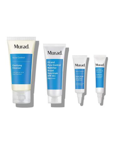 Murad Acne Control Kit: 30-Day Trial Breakout Skin Care with InvisiScar Resurfacing Treatment - Buy Online on GoSupps.com