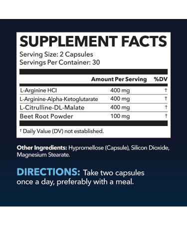 L-Arginine & L-Citrulline Supplement | Stamina Endurance Workout & Performance Support for Men | 295 mg L Arginine + L Citrulline 130 mg | 120 Nitric Oxide Pills | Vegan Third-Party Tested 120 count (Pack of 1) - Buy Online on GoSupps.com