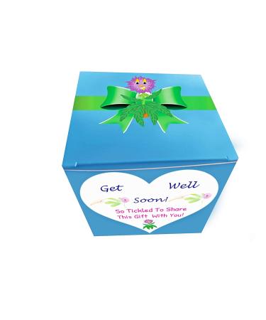 TickleMe Plant Get Well Gift Box - Grow the Magical Plant that Closes Its Leaves and Blooms Pink Cotton Candy Flowers - Sure to Brighten Their Day! - Buy Online on GoSupps.com
