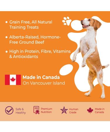 Vitality Dog Beef Liver with Pumpkin - Premium Baked Dog Treats - Training Treats for Dogs Pet Treats Dog Snacks - Made in Canada Grain Free Human Grade 400g / 14.1oz Beef Liver with Pumpkin 400 g (Pack of 1) - Buy Online on GoSupps.com