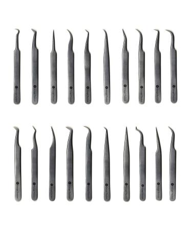 Wrangel Precision Stainless Steel Tweezers for Beauty, Eyebrows, Eyelash Extension, Hair Removal, Soldering - A-Type - Buy Online on GoSupps.com