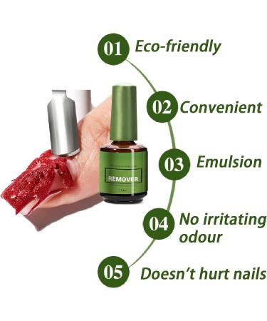 Gel Nail Polish Remover Gel Polish Remover Removes Nail Polish in 3-5 Minutes Quickly & Easily Not Hurt Nails Soak Off Gel Polish No Need for Foil Soaking or Wrapping - Buy Online on GoSupps.com