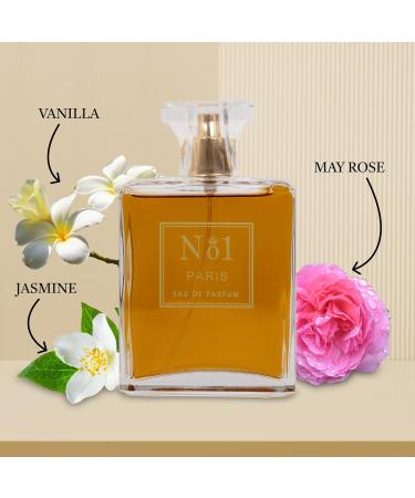 NovoGlow No.1 Paris for Women - 3.4 Fl Oz Eau De Parfum Spray - Long Lasting Floral Citrusy & Powdery Scent Smell Fresh & Feminine All Day Includes Carrying Pouch Gift for Women for All Occasions - Buy Online on GoSupps.com