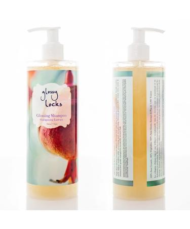 100% PURE Glossy Locks Shampoo - Hydrating & Detoxifying Hair Wash with Avocado Butter & Seaweed Collagen - Vegan Care for Dull & Damaged Hair - 13.5 Fl Oz - Buy Online on GoSupps.com