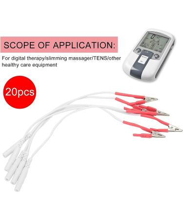 20pcs TENS Wire Cable Clip Electrode Wires for TENS Unit Physiotherapy Machine - Buy Online on GoSupps.com