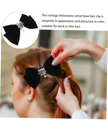 Beaupretty Hair Barrettes hairpin girl decor Bow Women Barrettes bow decor french barrette clips bow clip bow hairclips photo prop large claw Miss rhinestones Hair Pin - Buy Online on GoSupps.com