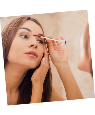 POPETPOP 20 pcs Diamond mascara brush clear mascara lash spoolie Makeup Eyelash Applicator eye shadow Miss 11.3x1.1cmx2pcs Orange Redx2pcs - Buy Online on GoSupps.com