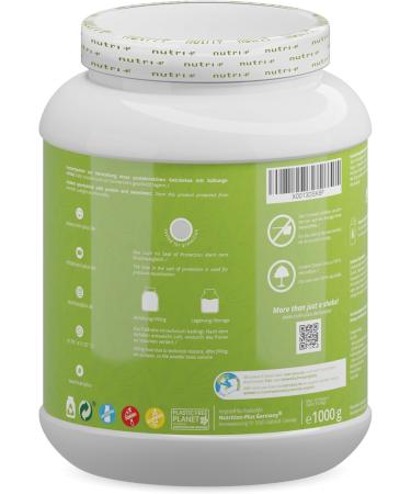 Nutri + Soy-Free Protein Powder - Vegan Pea Rice Cookie Dough 1kg | Gluten & Lactose-Free | Made in Germany | Plant-Based Protein - Buy Online on GoSupps.com