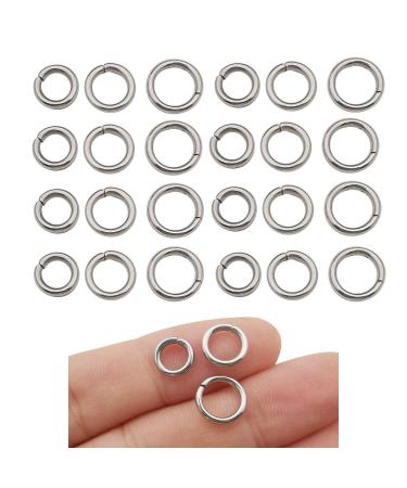 300sets Stainless Steel Leather Rivets Double Cap Rivet Tubular Metal Studs  Repairs Decoration Craft Accessories for Leather Craft Clothes Shoes Bags  Belts (8mm Silver) Silver 8mm 300sets