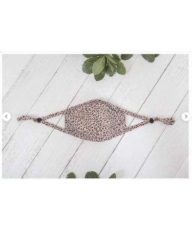 ELW Face Mask Pink Leopard with Adjustable Metal Nose Bridge and Ear Strap Reusable Washable Handmade Unisex Adjustable from Small to Large - Buy Online on GoSupps.com