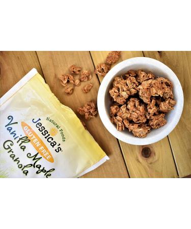 Jessica's Natural Foods Gluten-Free Vanilla Maple Granola 11 oz - All-Natural, Non-GMO Breakfast Cereal & Snack - Buy Online on GoSupps.com