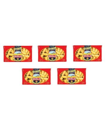 Divella Pack of 5 Divella 100% Italian pasta No. 80 Paccheri Napoletani 500g