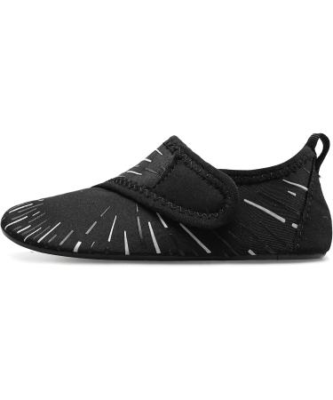 JIASUQI Kids Water Shoes - Quick Dry Barefoot Aqua Socks - Black | 7/7.5 UK Child - Buy Online on GoSupps.com