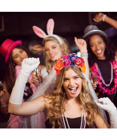 Lurrose Halloween Flower Headband - Day of the Dead Crown & Butterfly Hair Band for Women | Perfect Cosplay & Party Headdress - Buy Online on GoSupps.com