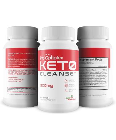 Pro Optiplex Keto Cleanse: Herbal Keto Cleanse with Probiotics for Natural Detox - Reduce Bloating, Flush Toxins, Full Body & Colon Cleanse - Buy Online on GoSupps.com