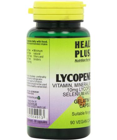Health Plus Lycopene Plus 10mg Men's Health Supplement - 90 Gelatin Free Capsules - Buy Online on GoSupps.com