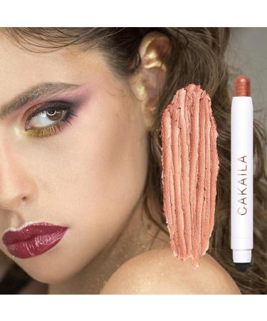 Eyeshadow Stick Shine Matte Pearl Eye Highlighter Brightener Stick Double-end - Highlight Stick Matte Automatic Rotating Lasting for Ladies Girls All Seasons - Buy Online on GoSupps.com