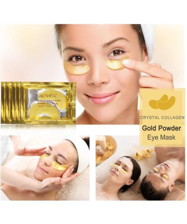 24-Carat Gold Eye Treatment Masks - 25 Pairs | Anti-Wrinkle Gel Masks for Puffiness Dark Circles & Hydration - Buy Online on GoSupps.com