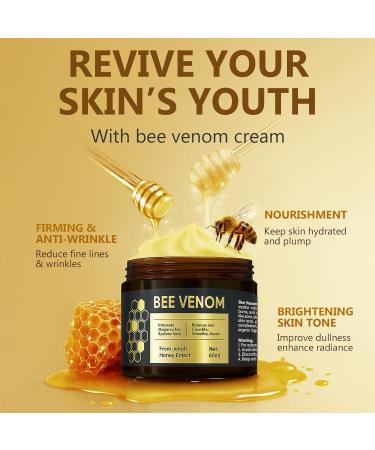 Natural Bee Venom Cream with Organic Royal Jelly - Anti-Aging Face Moisturizer for Wrinkle Reduction and Firming - Daily Renewal Treatment for Mature Skin 1 Count (Pack of 1) - Buy Online on GoSupps.com