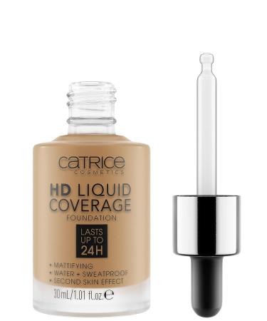 Catrice HD Liquid Coverage Foundation 055 Warm Bamboo - Vegan & Cruelty Free - Buy Online on GoSupps.com