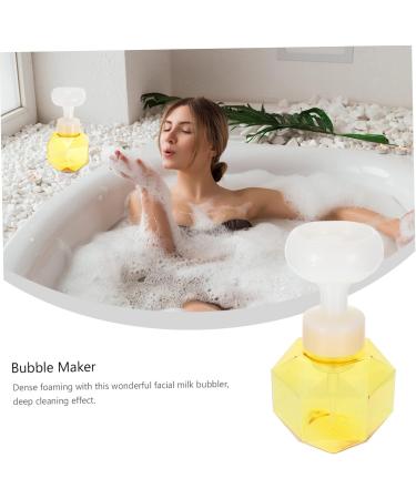 Ciieeo Flower Sparkling Bottle - Milk Cleansing Milk Facial Bubble Maker Tool | Foamer Device Cup | Yellow 9.7x9.7x16.3cm - Shop Internationally - Buy Online on GoSupps.com